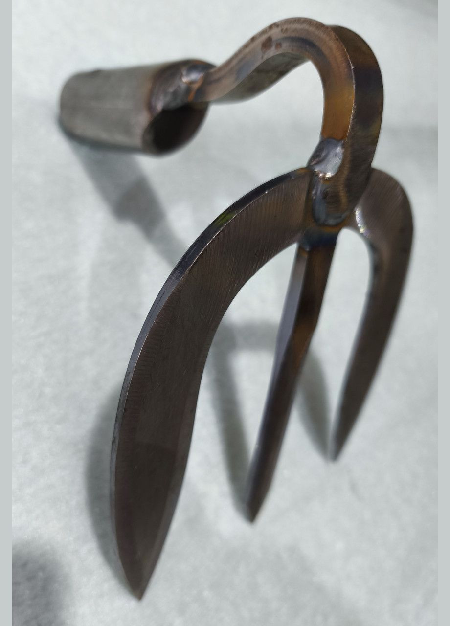 Мотика для розпушування та картоплі нержавіюча сталь 45 г кругла на 3зуба No Brand (341730293)