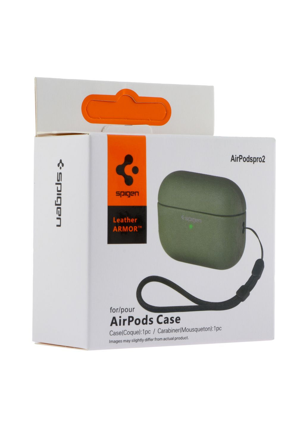 Футляр TPU Leather Armor для Airpods 4 Army Green Spigen Apple AirPods 4 (370440339)