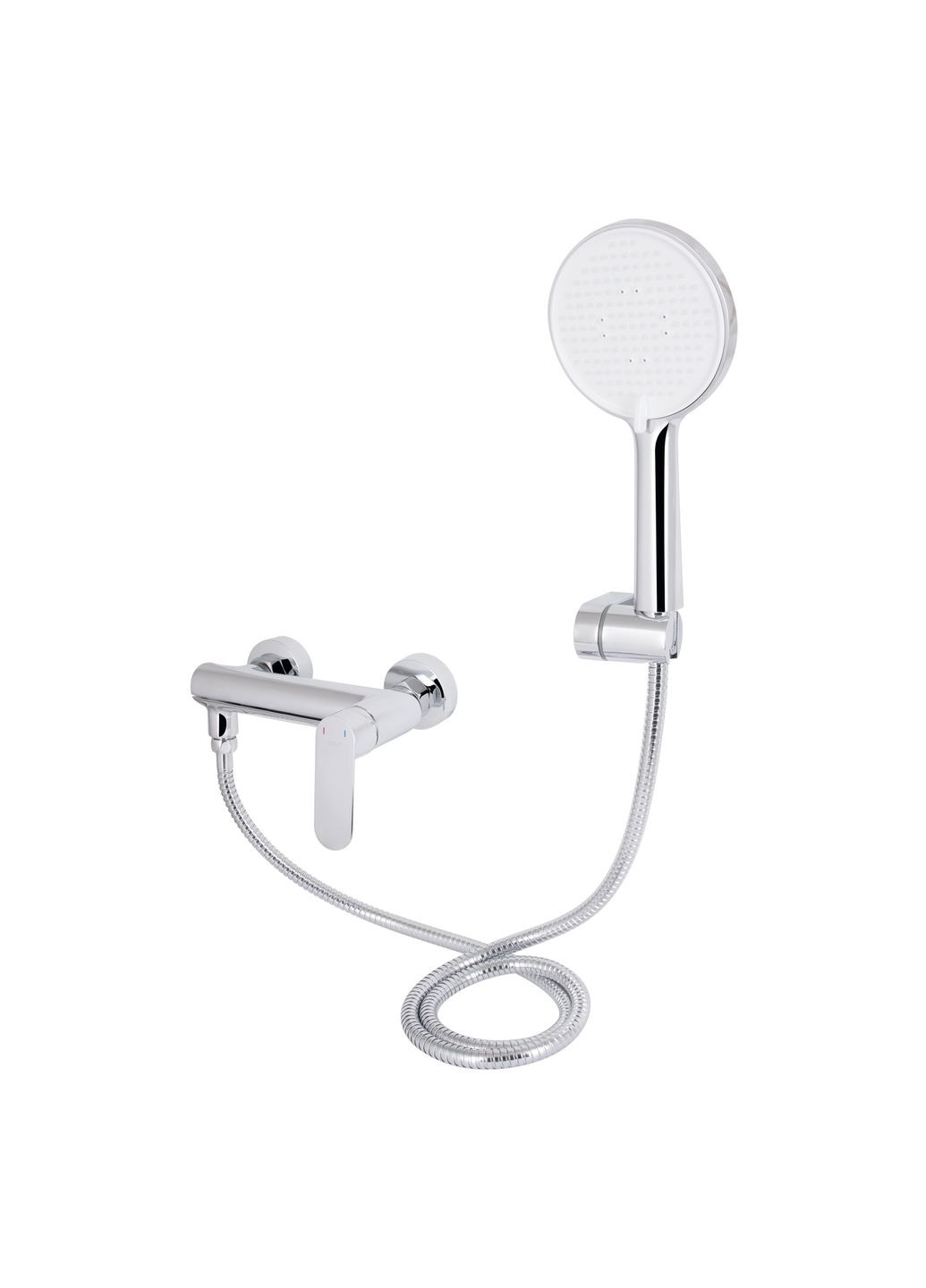 Змішувач для ванни Evia з поворотним виливом (з душовим гарнітуром) QTEVI260CRM47578 Chrome Qtap (351898730)