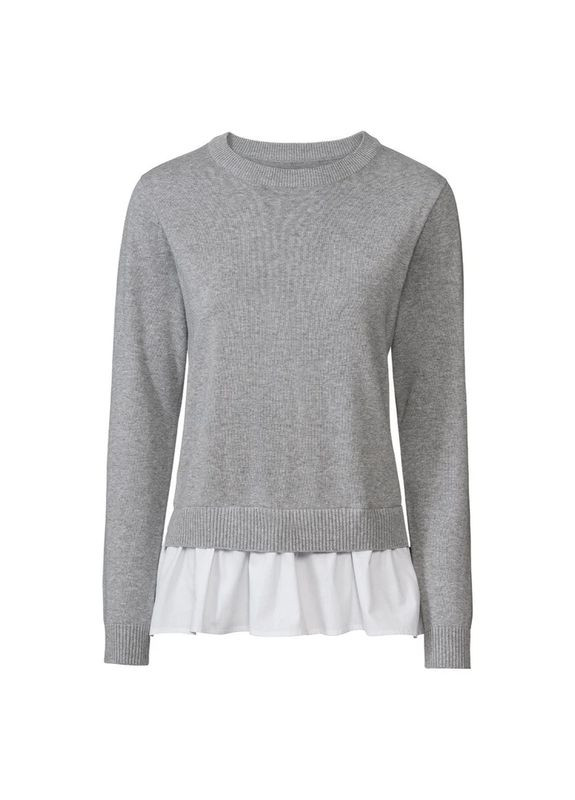 Сірий демісезонний джемпер тонкої в для жінки lidl 313426 сірий джемпер Esmara