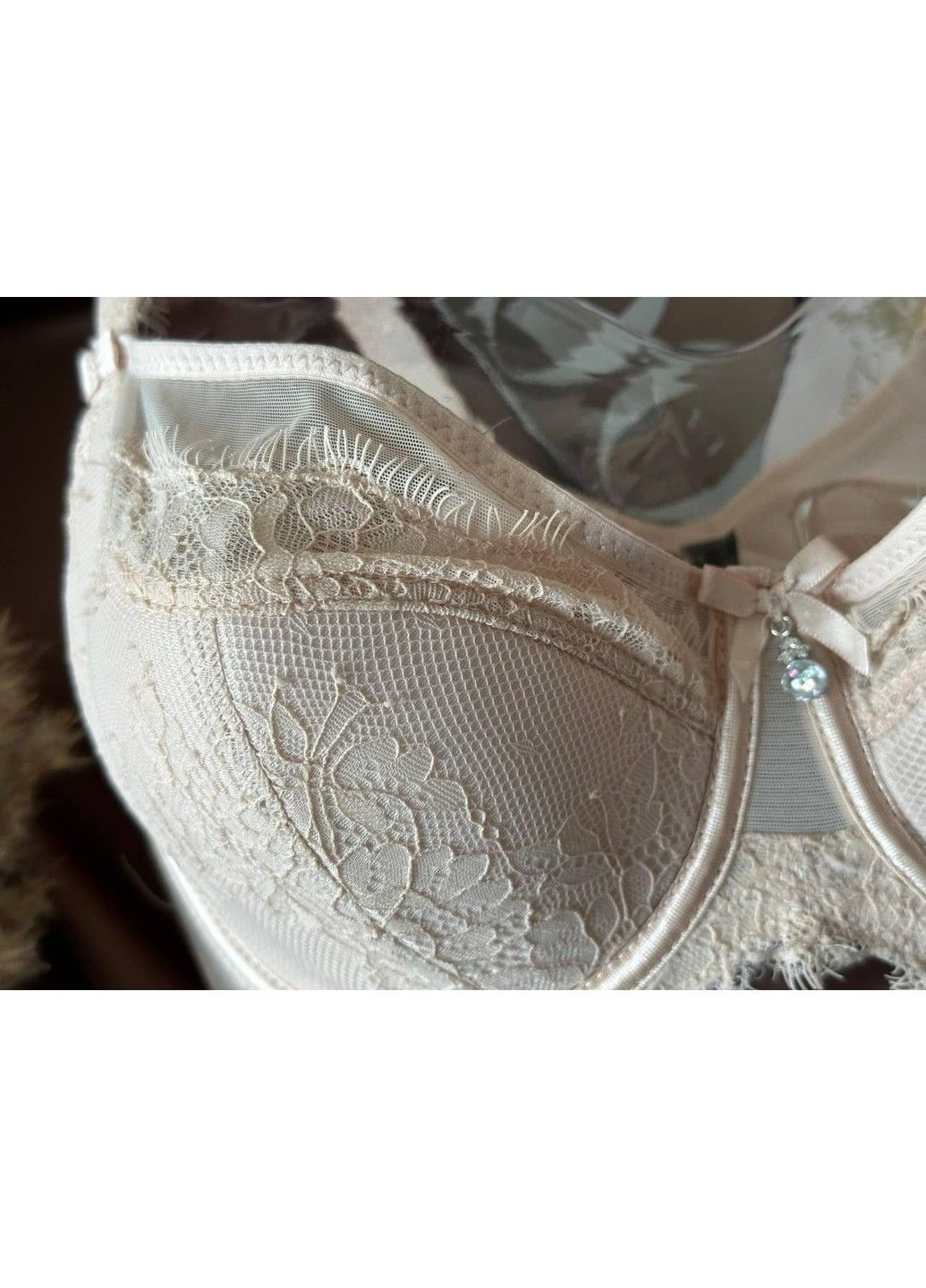 Кофейный кружевной бюстгальтер на чашку с Lanny Mode