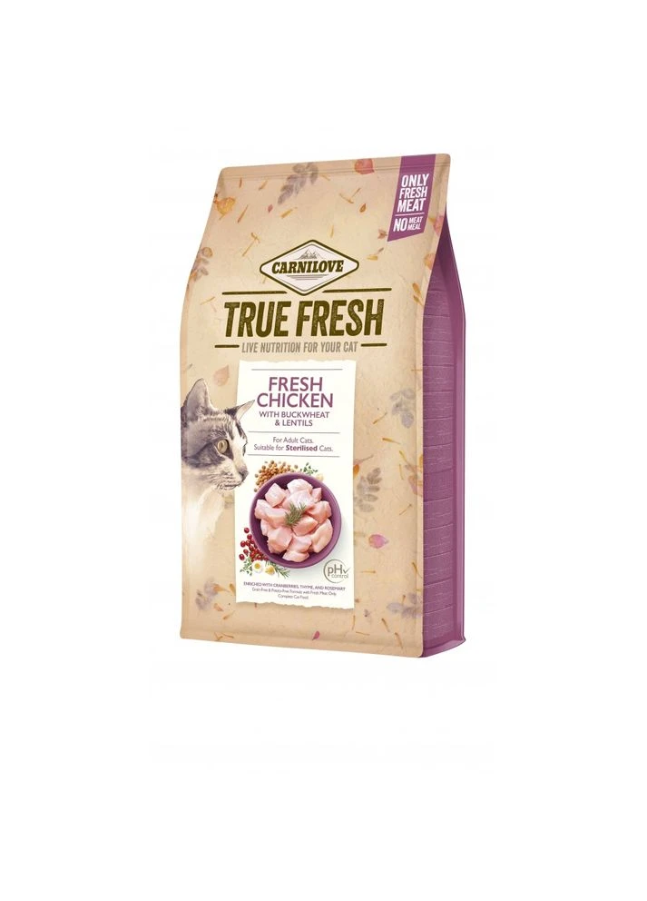Корм сухий True Fresh Cat Fresh Chicken для дорослих котів з куркою 4,8 кг Carnilove (392124776)