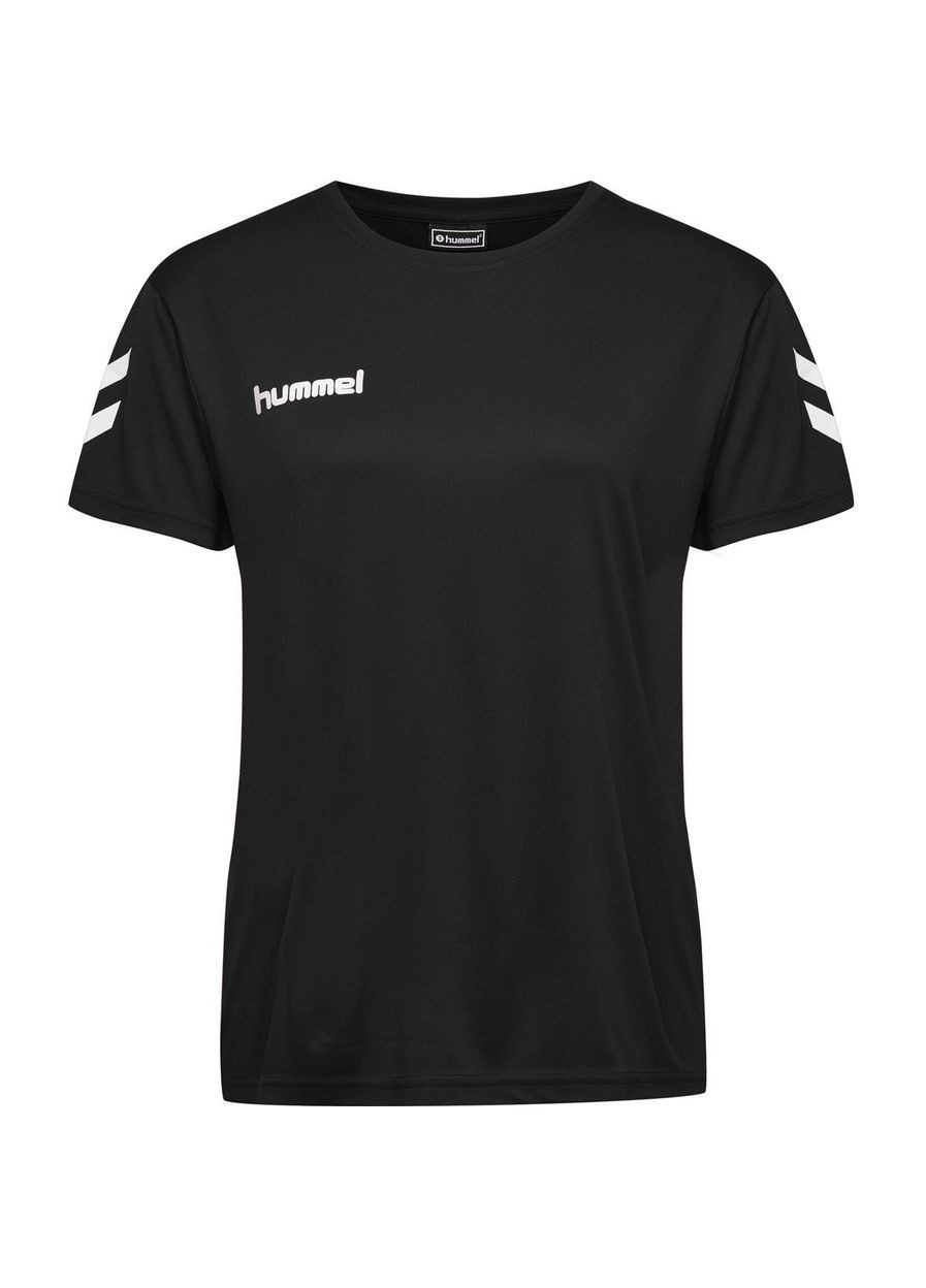 Черная летняя футболка Hummel