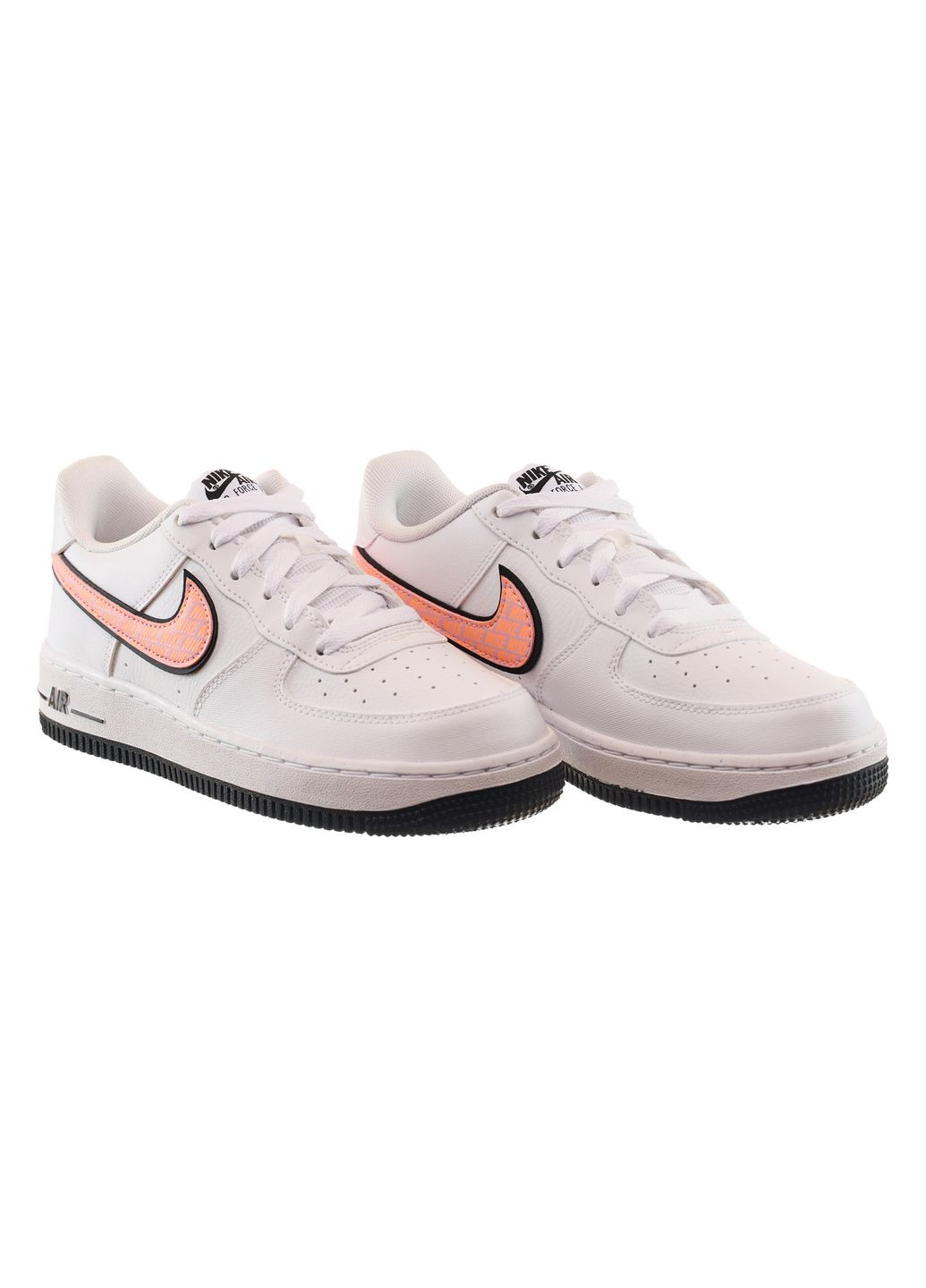 Кроссовки женские Air Force 1 Gs (DZ6307-100) Nike белые демисезоны (369775009)