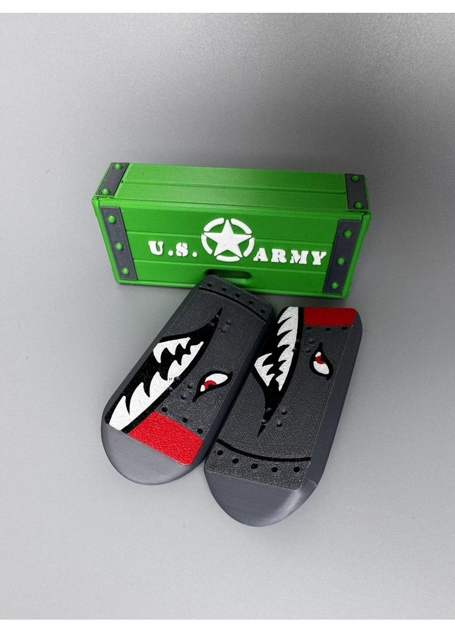 Магнитный фиджет KickFlip Magnetic Skateboard Fidget U.S.Army No Brand (394242450)