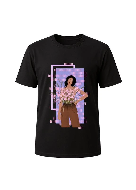 Футболка чорна Flower pants MMC (390653343)