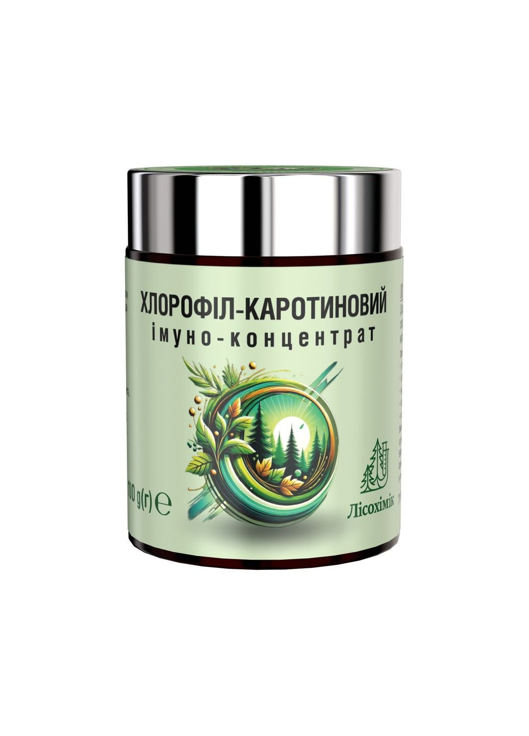 Хлорофіл-каротиновий Імуно-концентрат універсальний для всієї сім’ї 100 г (скло) Лісохімік (346287326)