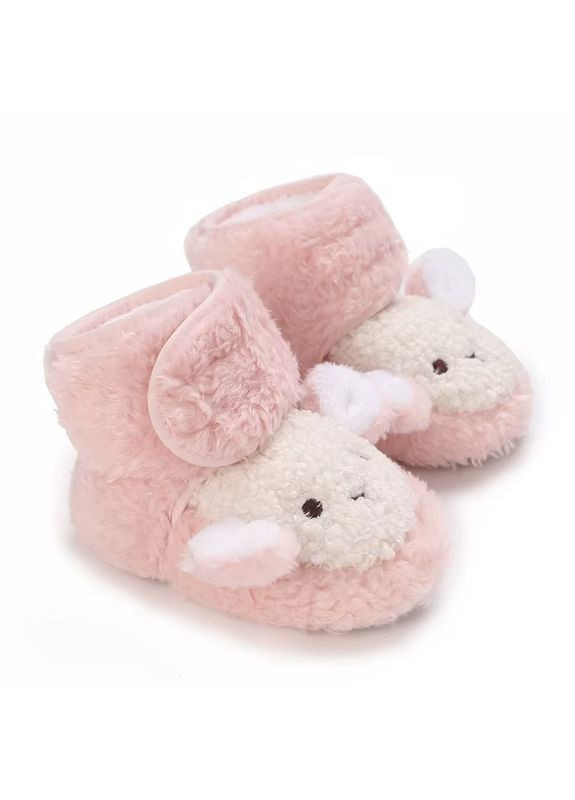 Пінетки дитячі рожеві Звірята No Brand (370283032)