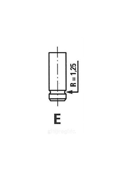 Клапан двигуна IN OPEL 1.6D/1.7D 16DA/17DR/X17DTL 36X8X123 R3698/SCR-ua Freccia (366171983)