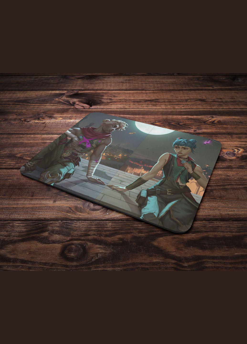 Коврик под мышку c принтом Arcane: League of Legends-9, 24х20 см No Brand 1 (324077931)