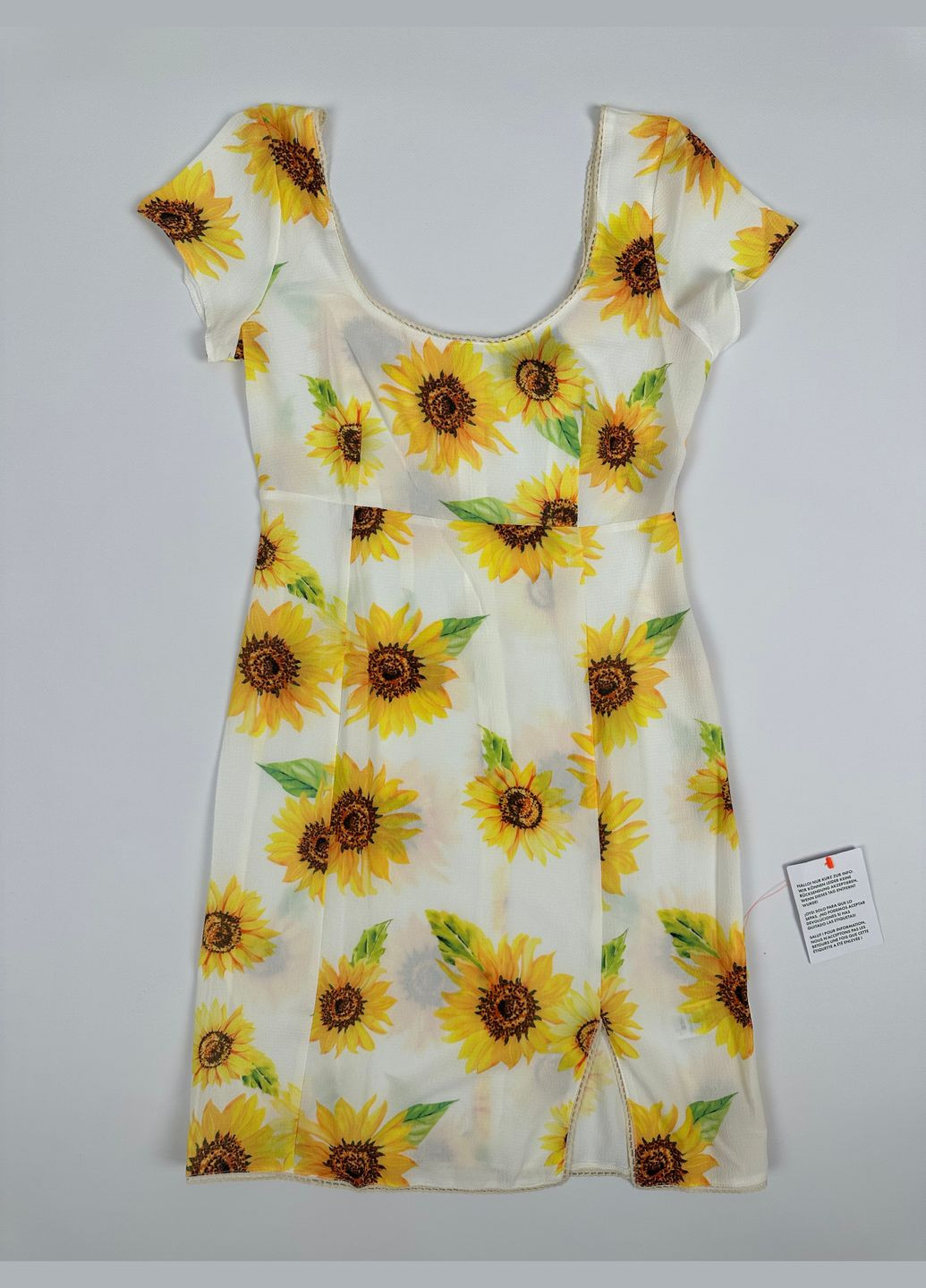 Комбінована сукня біла з принтом btg-0026 Asos