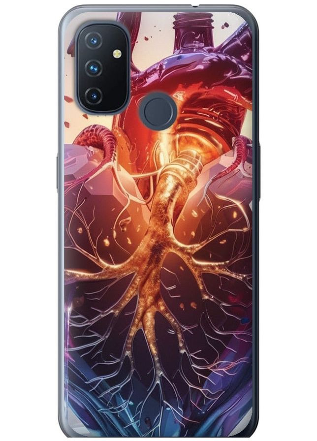 Силиконовый чехол 'Crystal Heart' для Endorphone OnePlus Nord N100 (286764451)