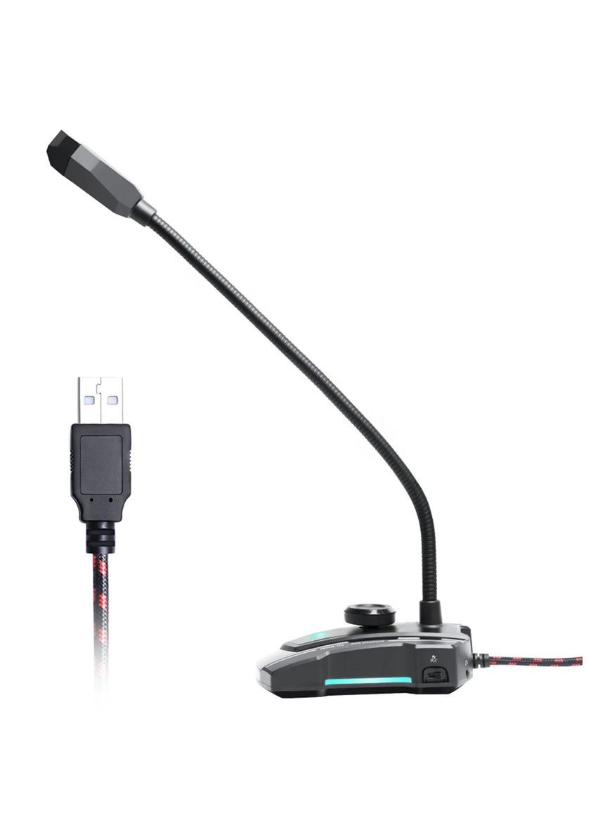 Мікрофон конденсаторний AU-GM31 Чорний для ПК, для ігор, стримінгу з RGB-підсвіткою і гнучкою ніжкою Maono (329444564)