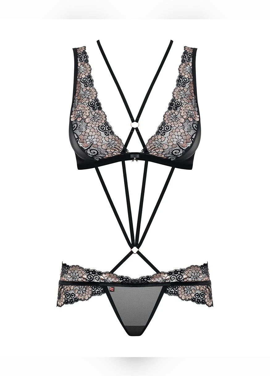 Чорний комплект 873-sea-1 set l/xl Obsessive