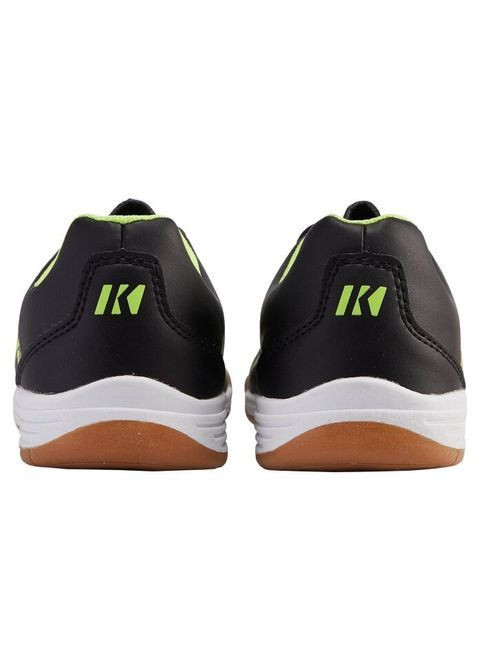 Якісні дитячі футзалки для хлопчика у зал чорні з лаймовими акцентами No Brand (362270450)