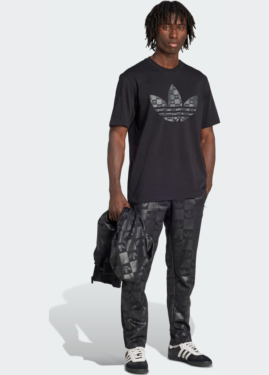 Черные спортивные демисезонные брюки adidas