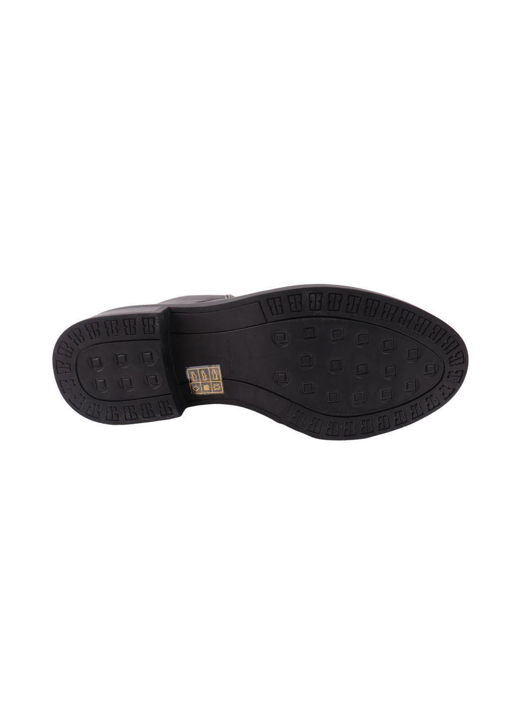 ботинки женские на низком ходу черные натуральная кожа Anemone