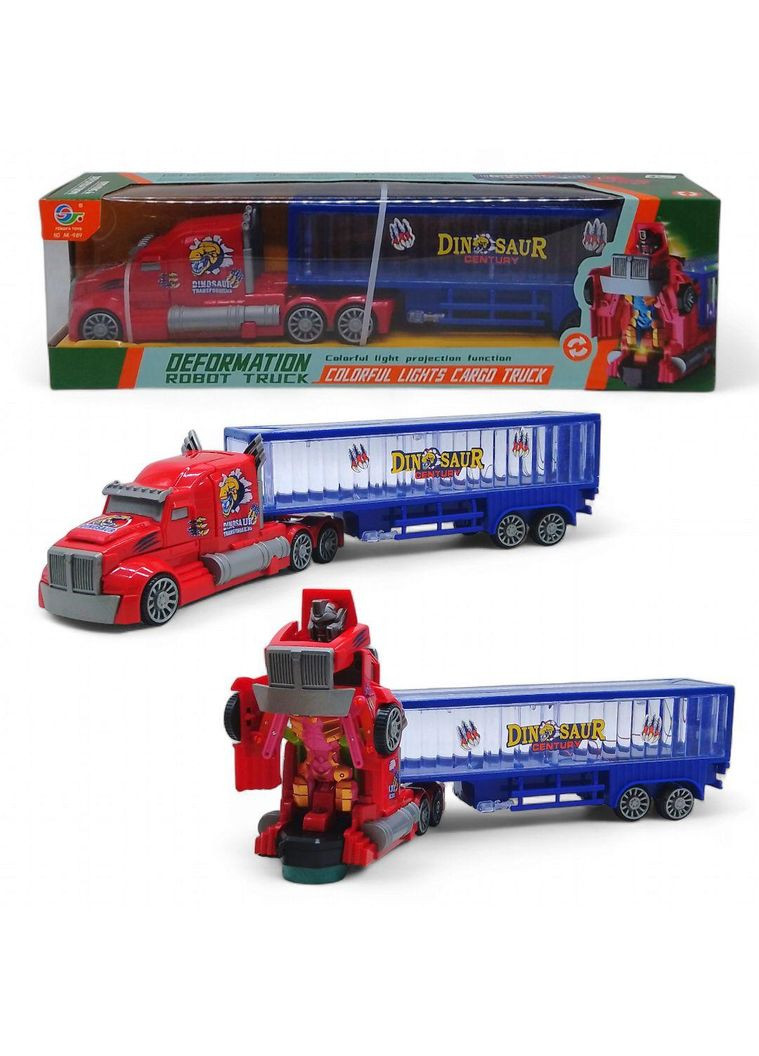 Игрушка машина Трейлер трансформер "Динозавры", свет, звук Fengfa Toys (AK-989) No Brand (362437873)