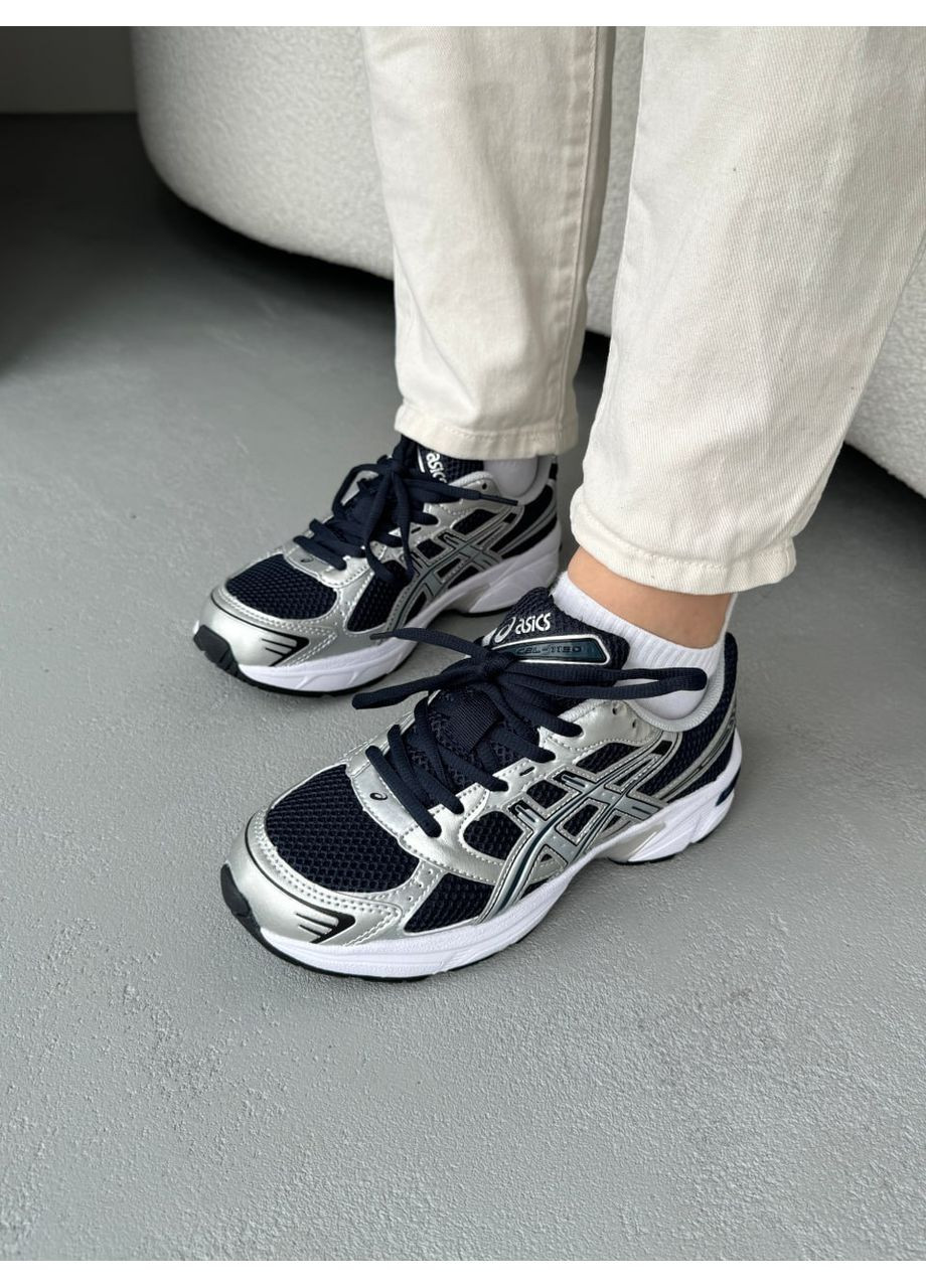 КРОСІВКИ ЖІНОЧІ ASICS GEL-1130 BLACK / SILVER АСІКС ГЕЛЬ 1130 No Brand чорні демісезони (368858346)