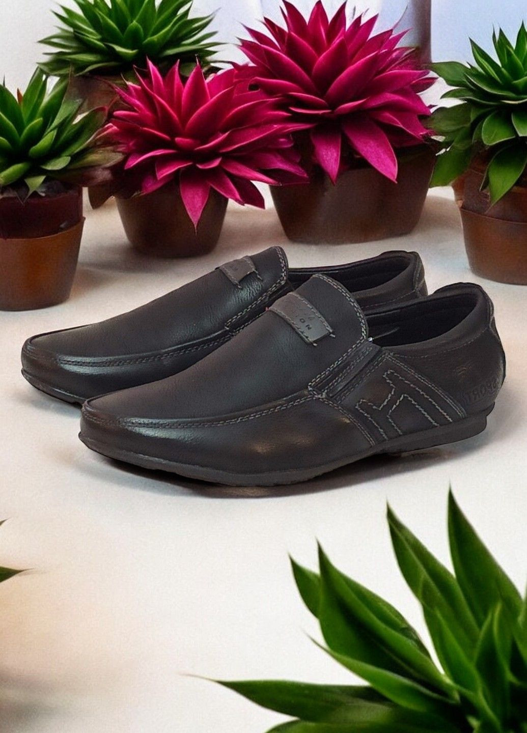 Черные туфли для мальчика в школу классические мокасины а07 черные Meekone