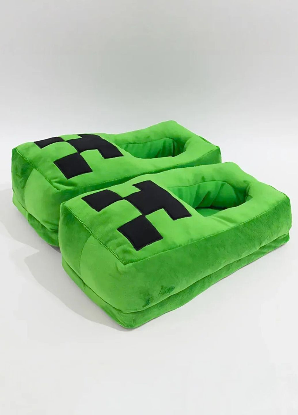 Дитячі плюшеві капці Minecraft Крипер теплі для підлітків My Kigu (372982678)