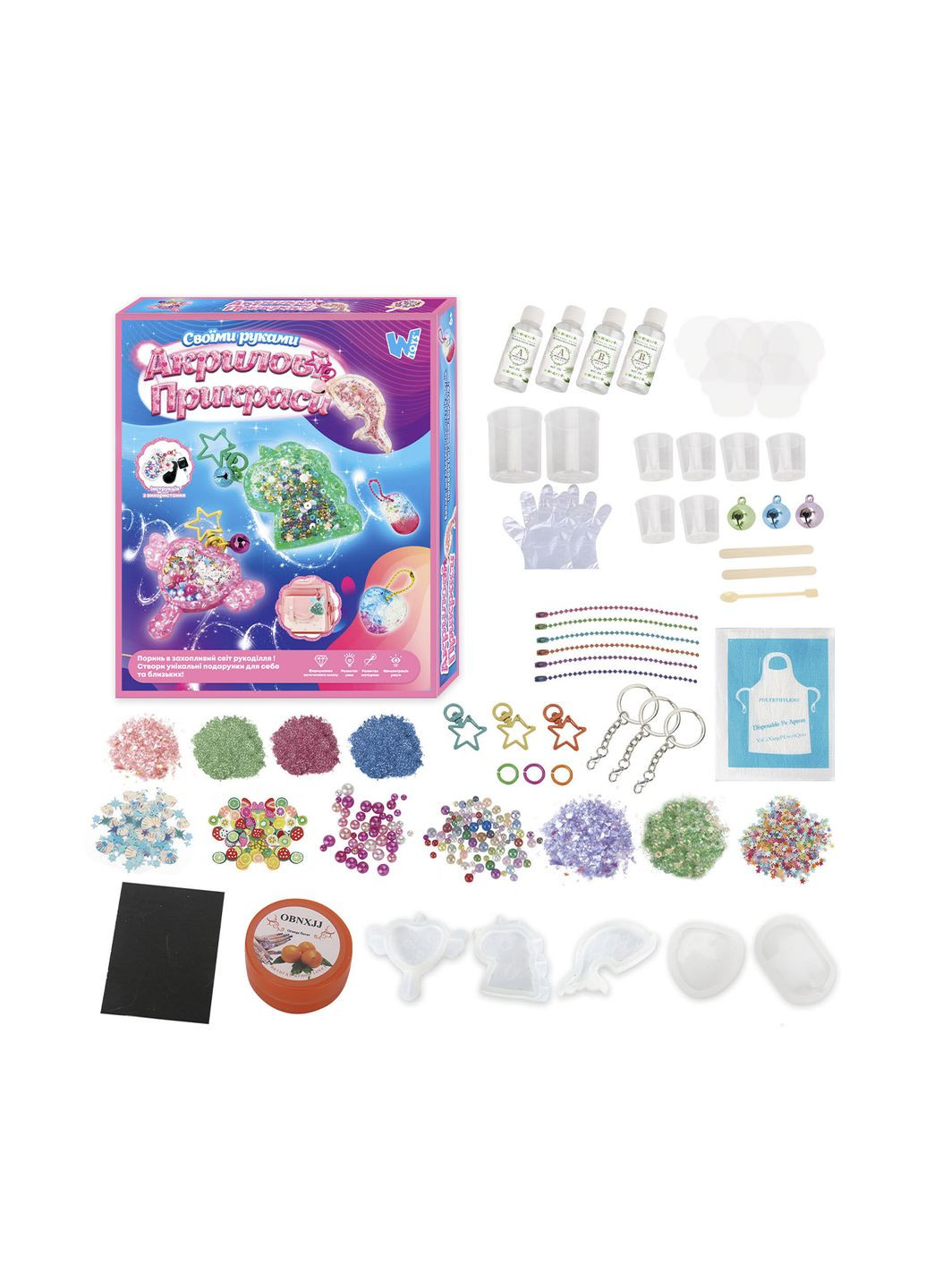 Акрилові прикраси колір різнокольоровий CB-00260927 No Brand (314890516)