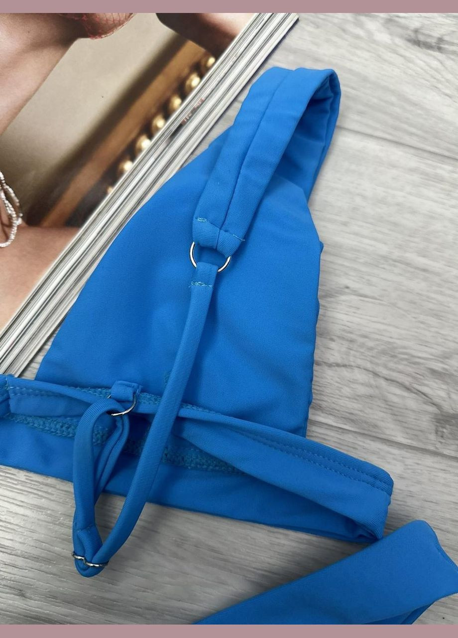 Блакитний літній жіночий купальник роздільний салатовий (s) 2534 No Brand