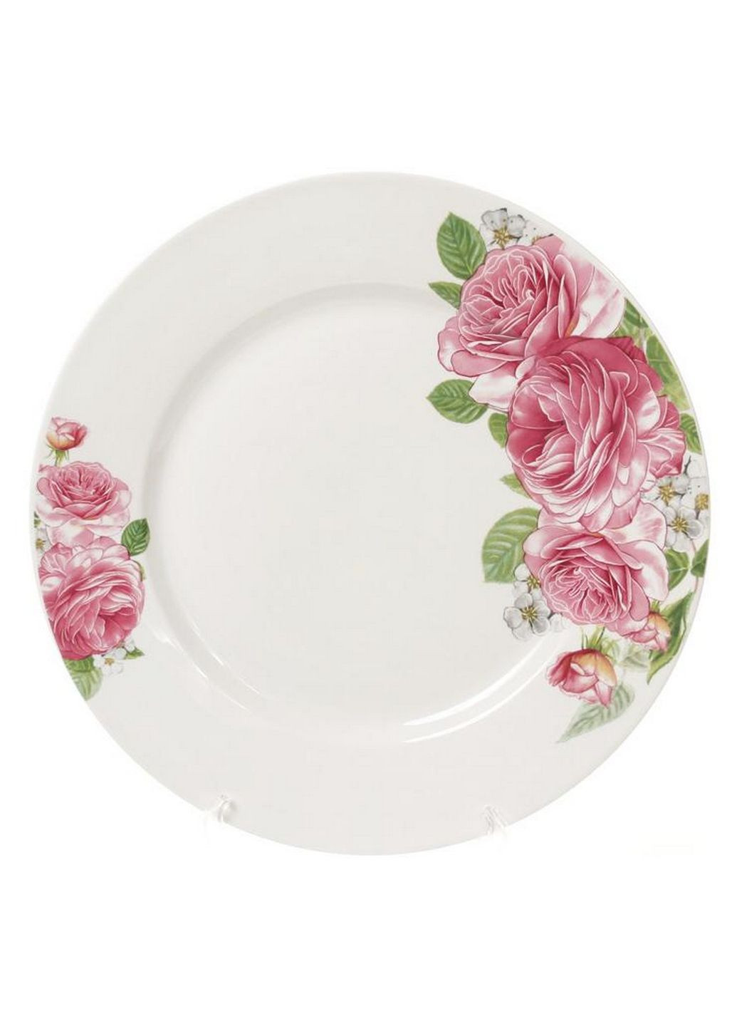 Набор 6 фарфоровых обеденных тарелок "Розовые розы" Bona (279320889)