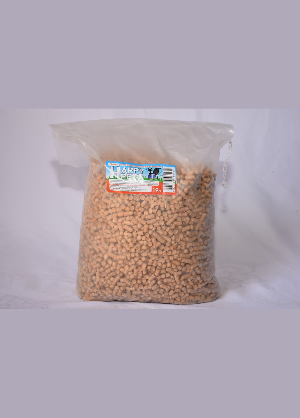 ТМ Happy Pets Деревній наповнювач. Milk 19л/2,5 кг. No Brand (320950493)