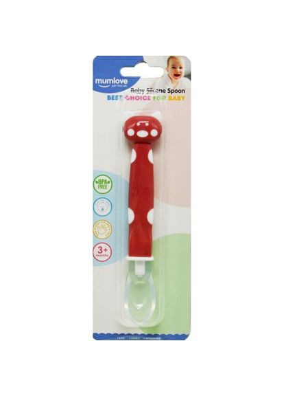 Силіконова ложка "Хрюшка", коричнева mumlove (371683684)