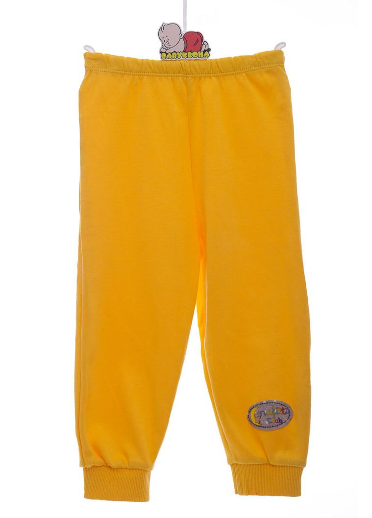 Желтый демисезонный костюм с длинным рукавом для девочки трикотажный на змейке звезды желтый 86 см (36813) BABYKROHA