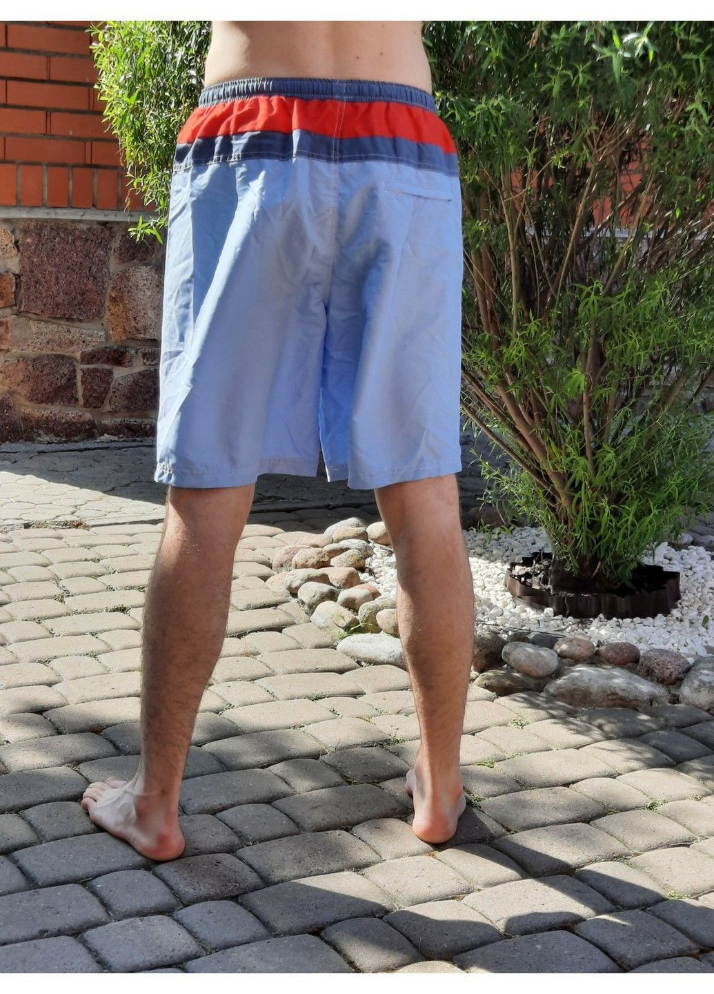 Мужские голубые шорты купальные мужские blooper 92661091 Pompea