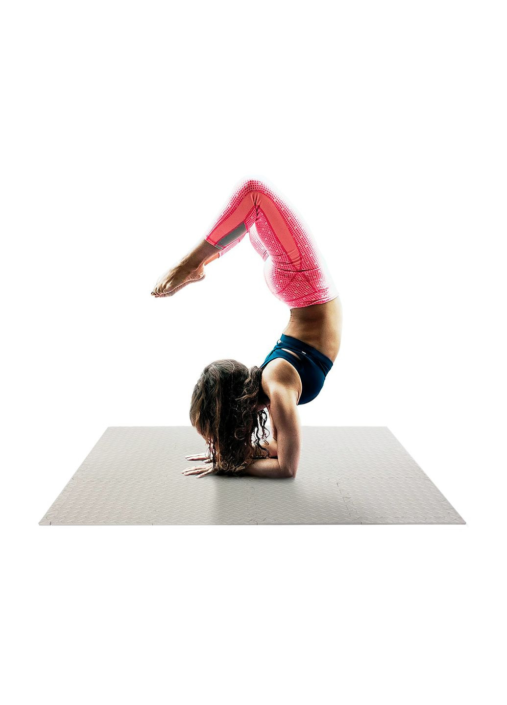 Татами мат SwallowTail 4 шт (60х60х1 см) пазл ласточкин хвост серый EasyFit (345710389)