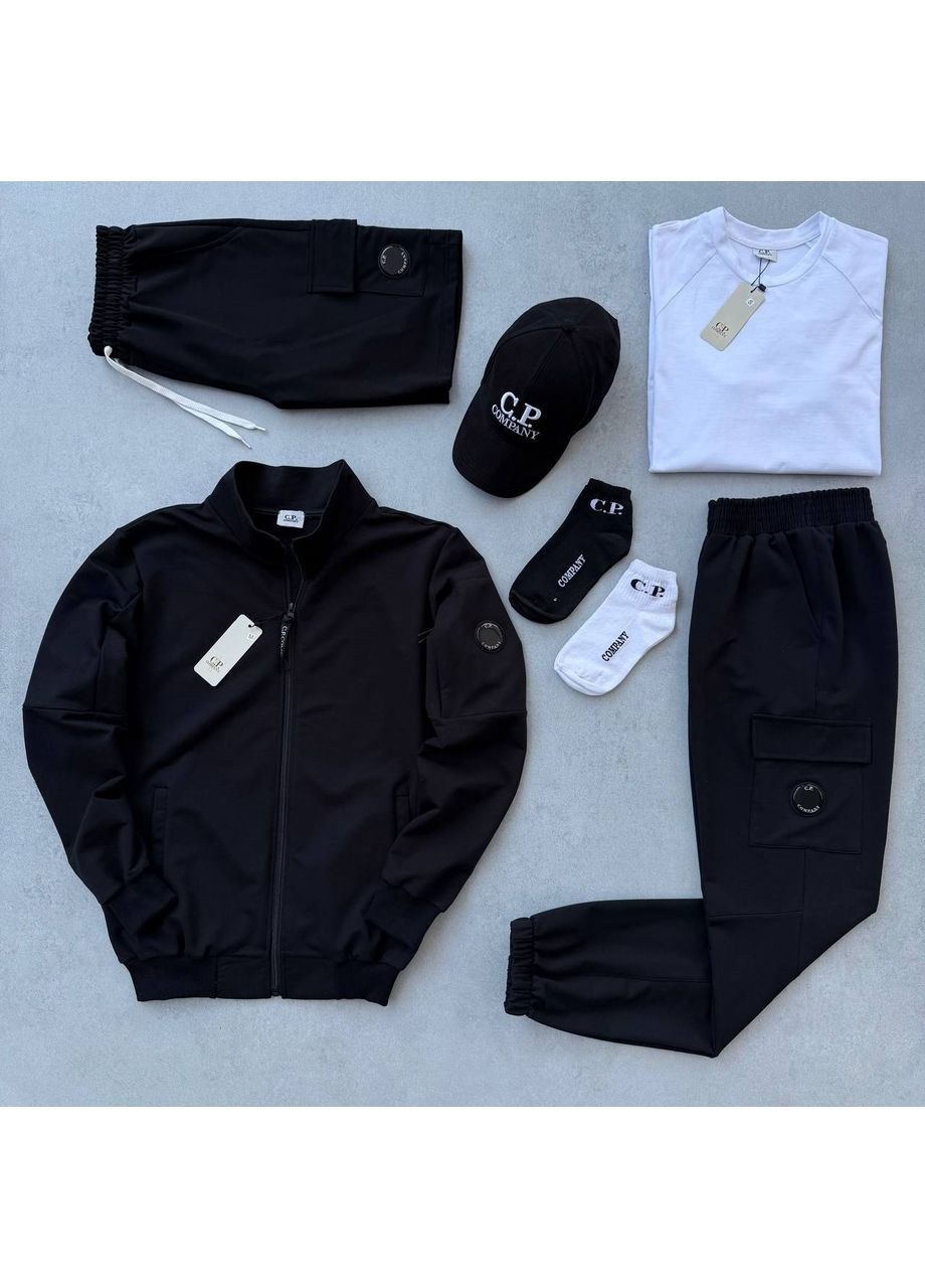 Набір C.P. Company кофта-штани-футболка біла-шорти-кепка- 2 пари шкарпеток у подарунок! No Brand (359368323)