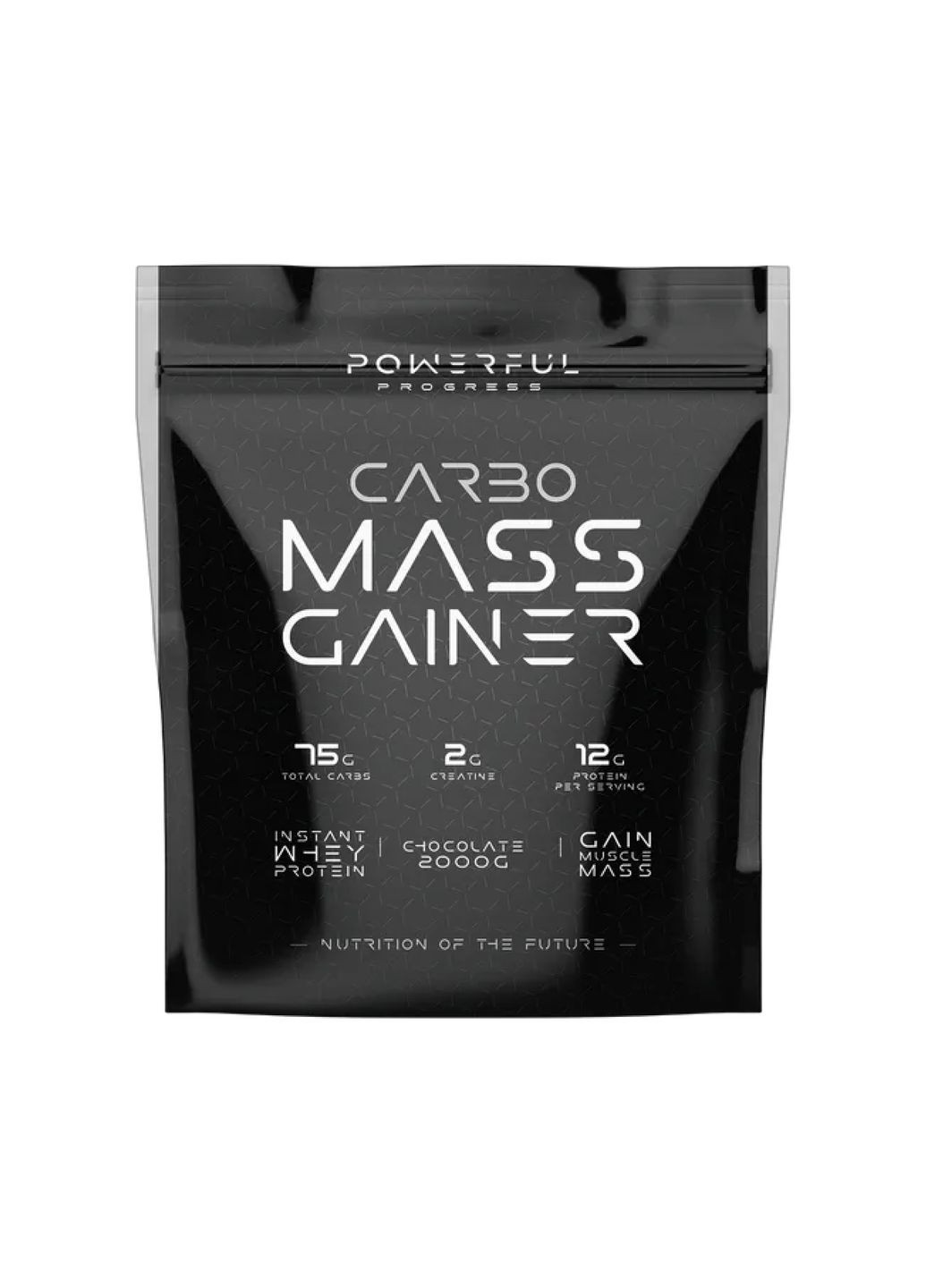 Гейнер для набору маси Carbo Mass Gainer 2000 г шоколадний смак Powerful Progress (367956387)
