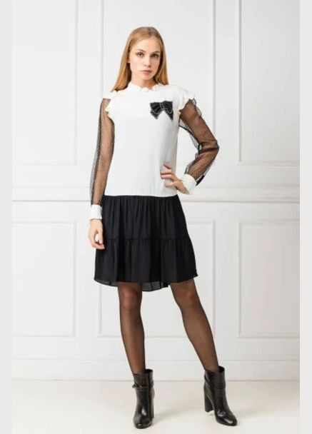 Чорно-білий святковий сукня Twinset однотонна