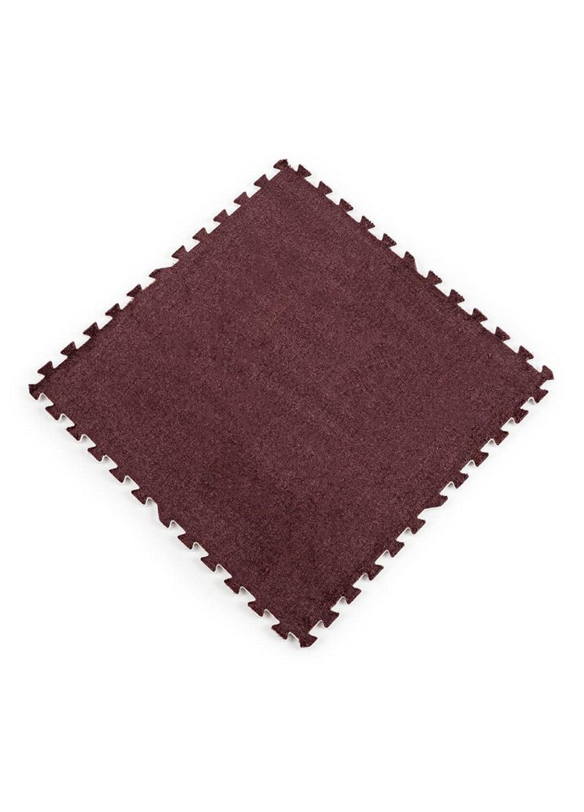 Підлога-пазл плюшевий КОРИЧНЕВИЙ 60*60*1cm (D) 3DPanda-2083 Sticker Wall (323155240)