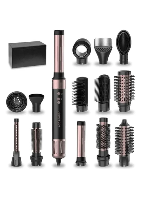 Стайлер Bamba CeramicCare 14in1 AirGlam Black (CCTC-00251) Cecotec (397456065)