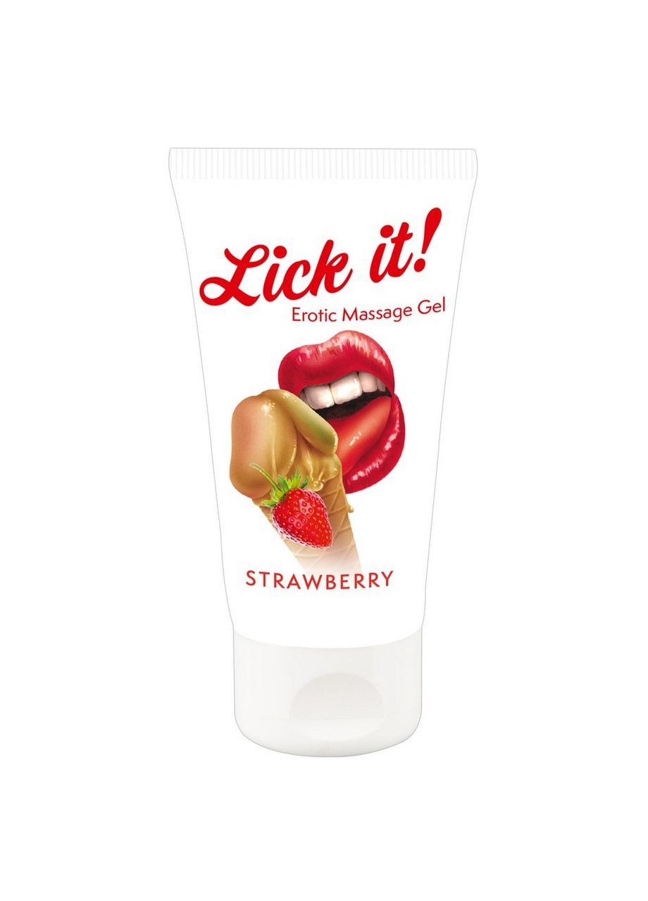 Эротический Массажный Гель 'Lick It!' со Вкусом Клубники, 50 мл Orion (317747276)