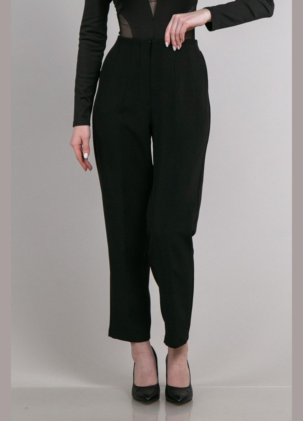 Брюки зауженные с высокой посадкой CHICLY (315316921)