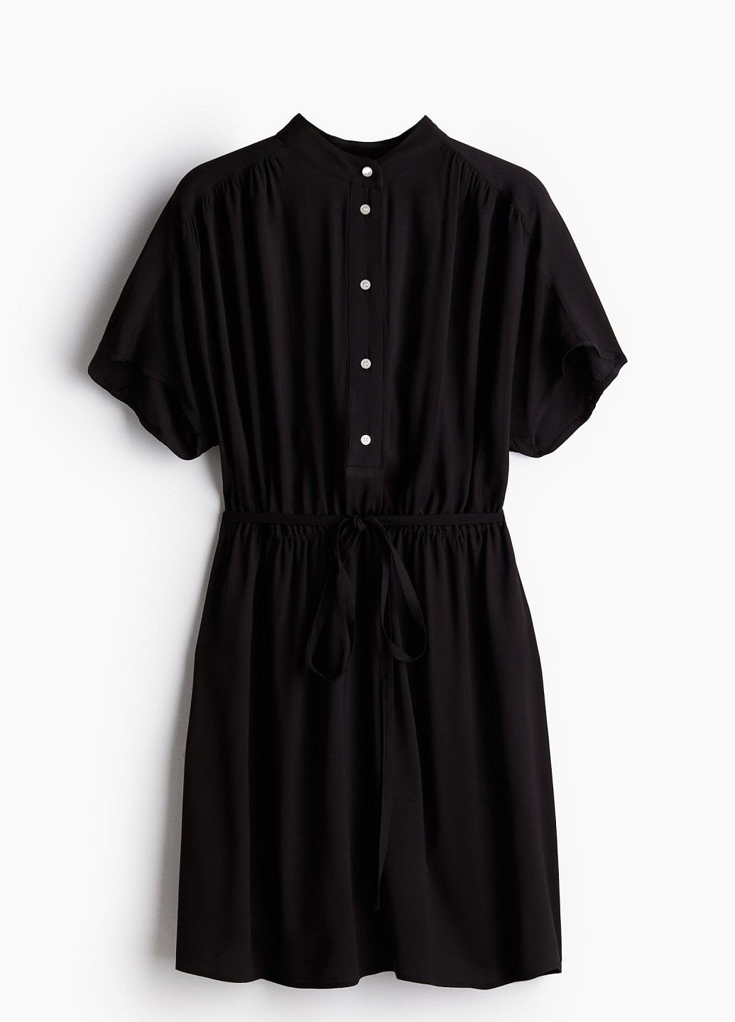 Черное деловое платье H&M однотонное