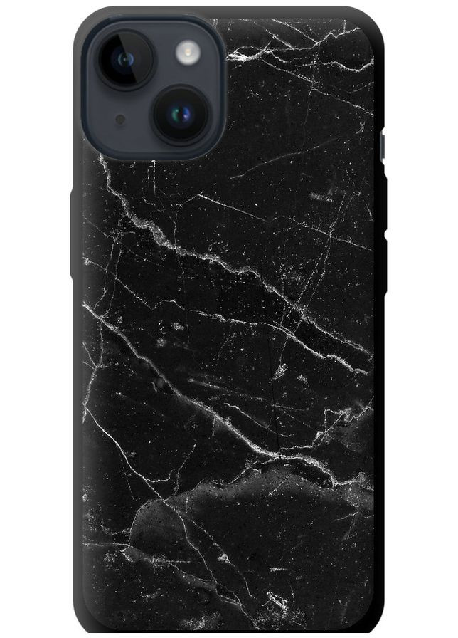 TPU чохол 'Чорний мармур v2' для Endorphone Apple iPhone 14 (316646570)