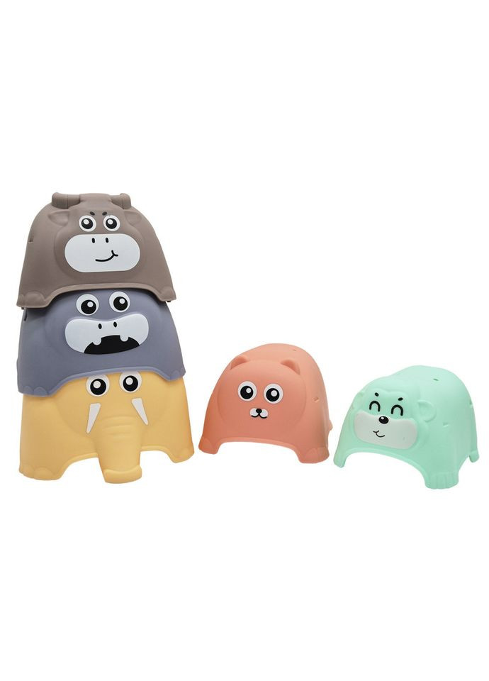 Игрушка для купания 666-01 Логика пирамидка животного Bambi (365801948)