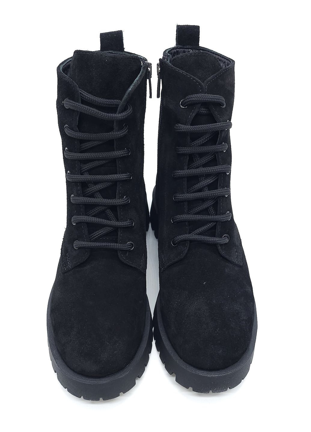 Осенние женские ботинки черные замшевые at-16-8 23 см (р) ALTURA