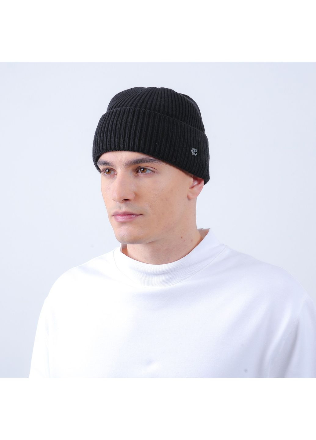 Шапка по голові чоловіча бавовна чорна ДІОН 929-968 LuckyLOOK 929-968M (362623921)