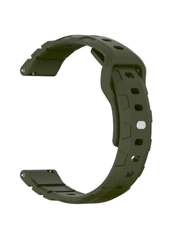 Силіконовий ремінець 22 мм Dark Olive для Smart Watch Epik з швидким кріпленням No Brand (402067046)