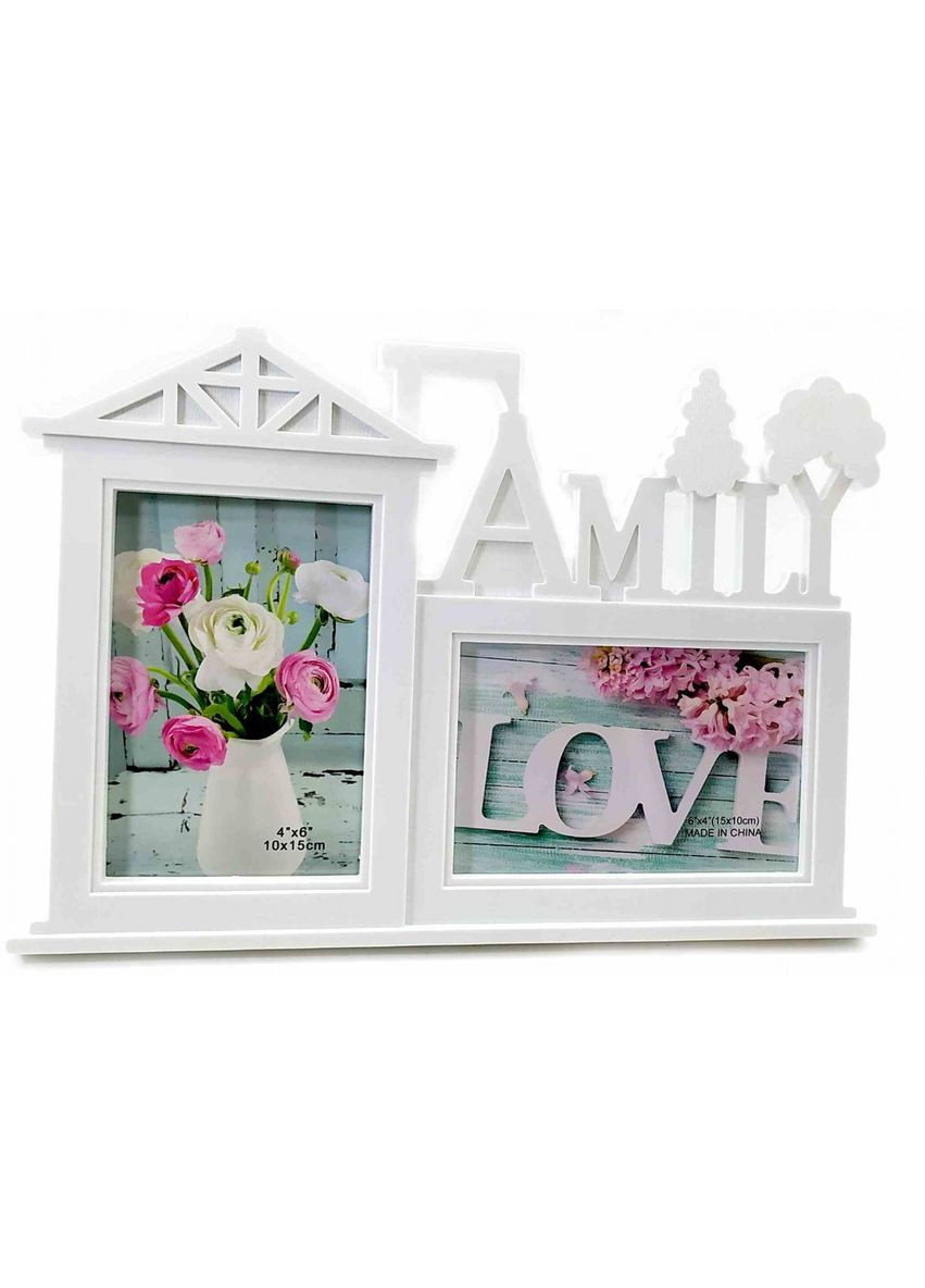 Фоторамка на 2 фото (фото 15х10 см)(32х22,5х2 см) No Brand (306848462)