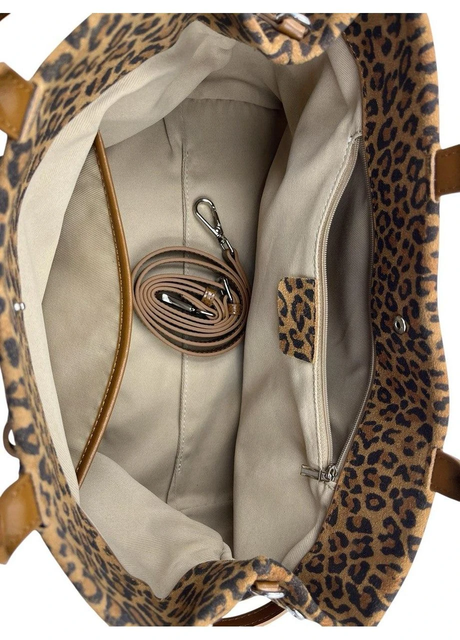 Сумка жіноча з натуральної шкіри леопардова HY312_leopard No Brand (380664817)