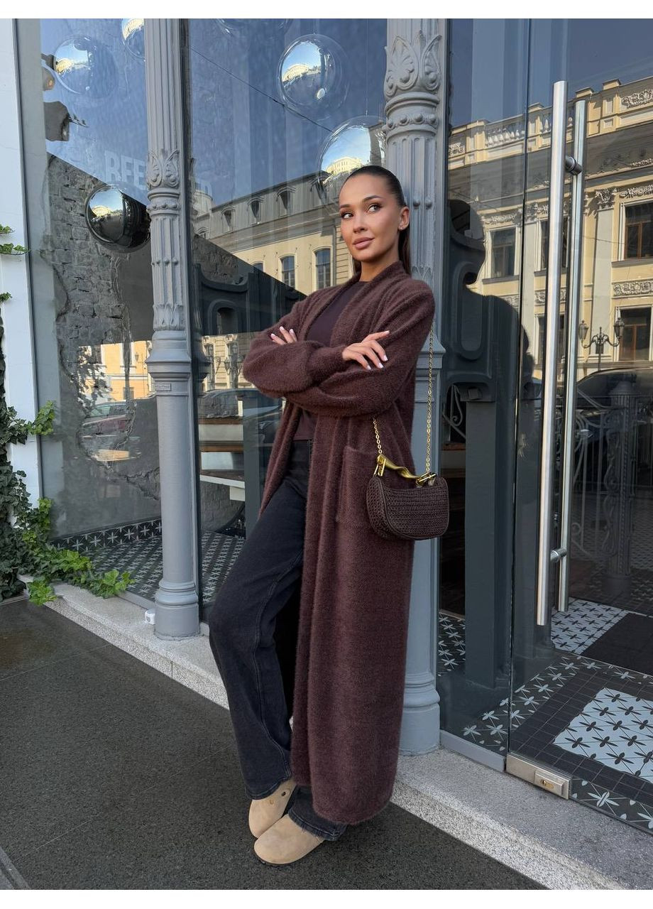 Темно-коричневый демисезонный кардиган Asi.Store.ua