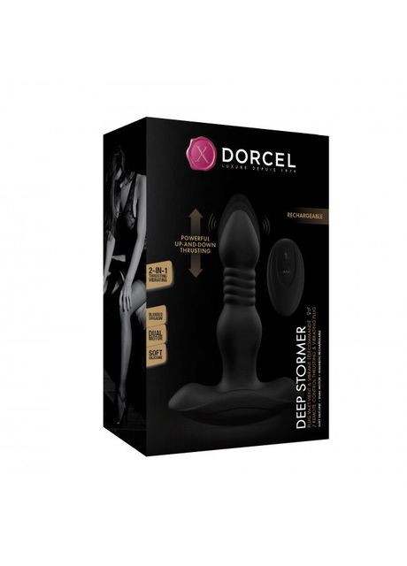 Анальна пробка з вібрацією та пульсацією Marc DEEP STORMER - CherryLove Dorcel (282710372)